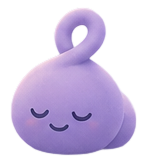 loopsy character, resting gently